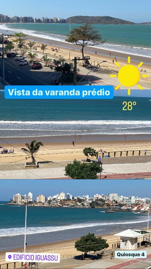 Suite Mar 210 - Economica E Compacta - Praia Do Morro - Predio Frente Mar Com Elevador, Atravessou A Avenida, Ja Esta Na Praia - Garagem - Internet Guarapari Eksteriør billede