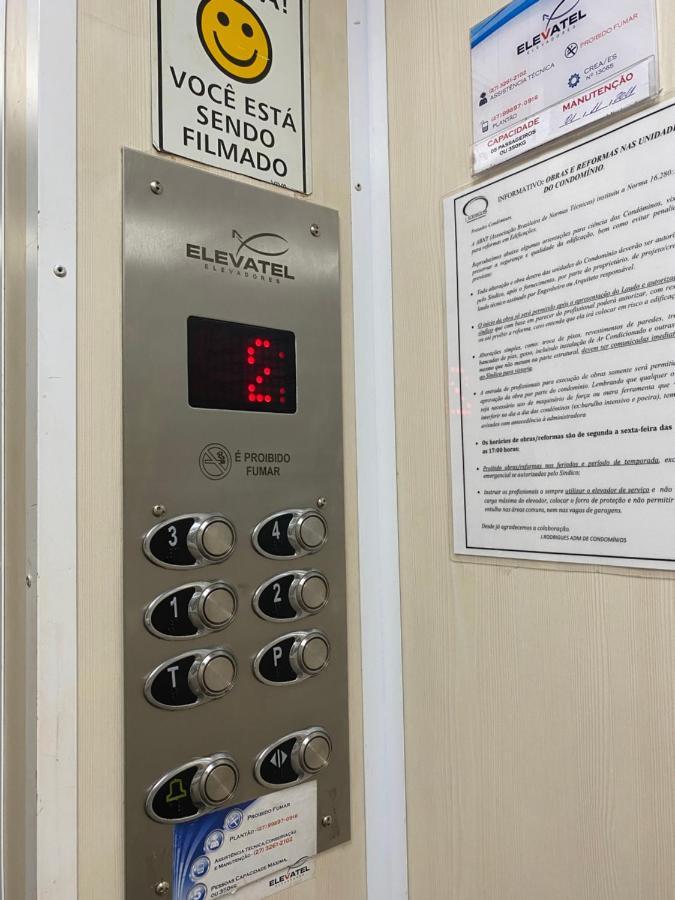 Suite Mar 210 - Economica E Compacta - Praia Do Morro - Predio Frente Mar Com Elevador, Atravessou A Avenida, Ja Esta Na Praia - Garagem - Internet Guarapari Eksteriør billede