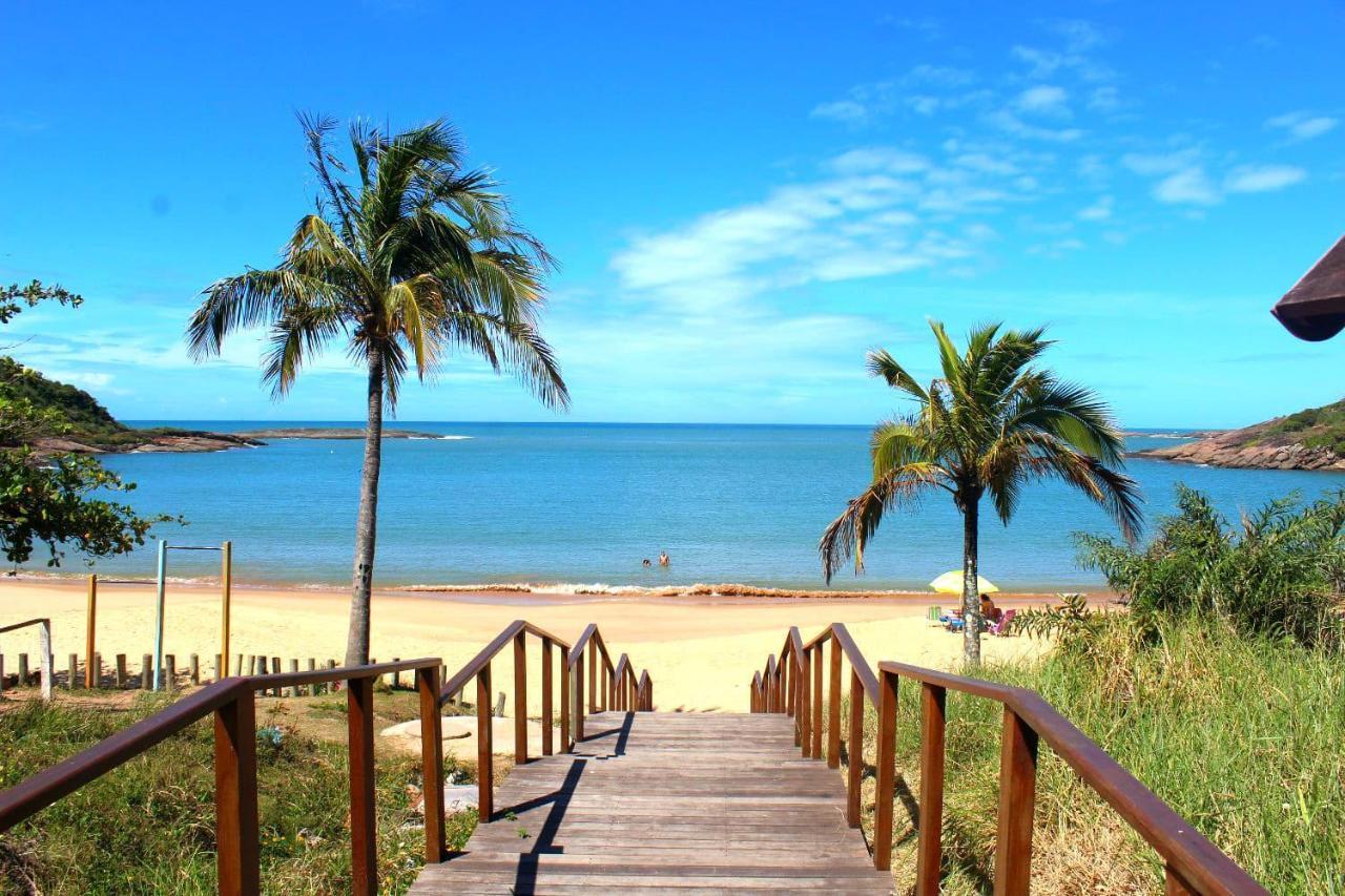 Suite Mar 210 - Economica E Compacta - Praia Do Morro - Predio Frente Mar Com Elevador, Atravessou A Avenida, Ja Esta Na Praia - Garagem - Internet Guarapari Eksteriør billede